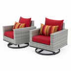 Chaises de jardin Milo Grey 2 pièces Sunbrella
