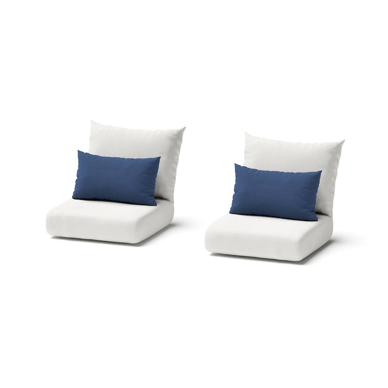 Chaises de jardin Milo Grey 2 pièces Sunbrella