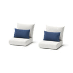 Chaises de jardin Milo Grey 2 pièces Sunbrella