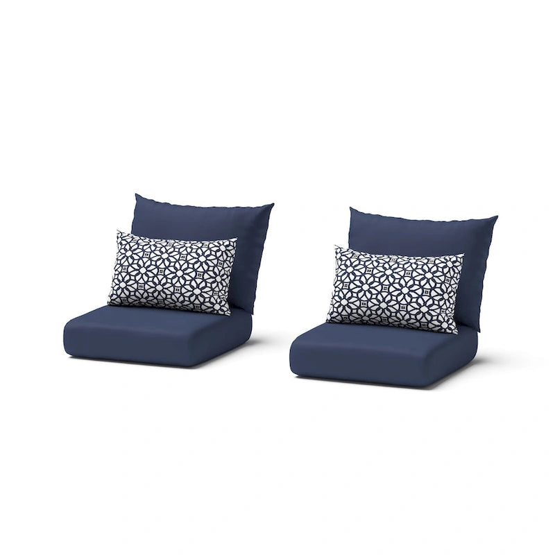 Chaises de jardin Milo Grey 2 pièces Sunbrella