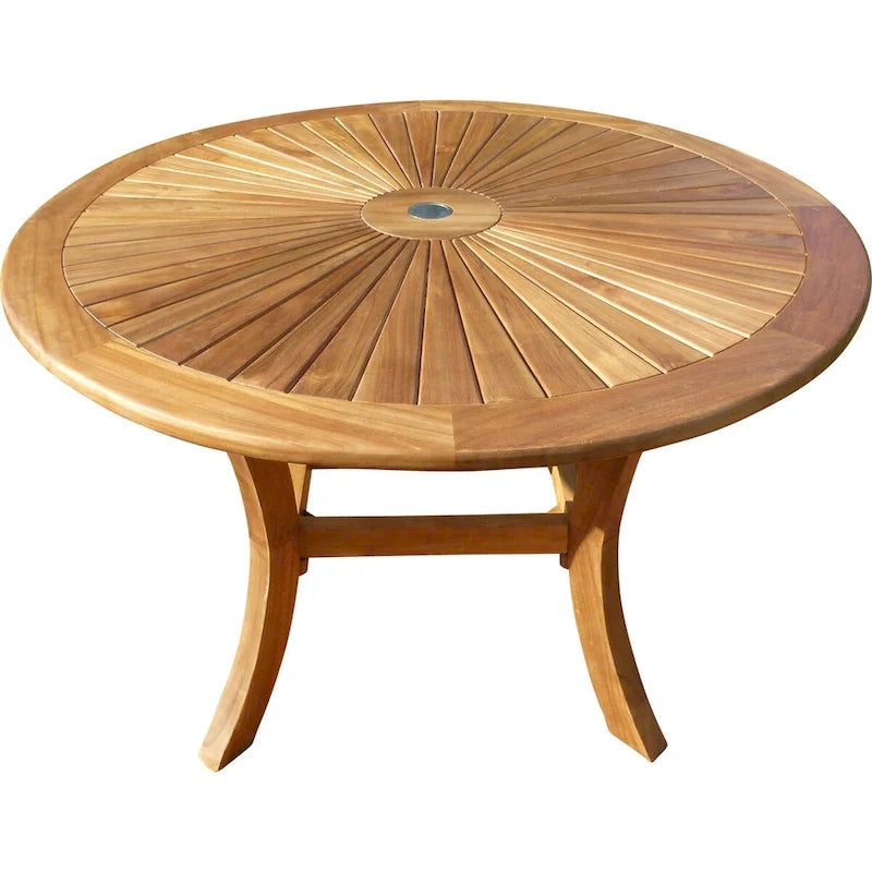 Ensemble de 7 pièces table/chaises en bois de teck Chic Teak avec coussins