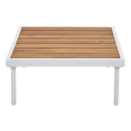 Ensemble de canapé d'angle de terrasse 8 pièces avec table basse en verre trempé