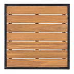 Ensemble de canapé d'angle de terrasse 8 pièces avec table basse en verre trempé