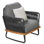 Canapé d'extérieur Rodeo Teak & Aluminium, Série 3170