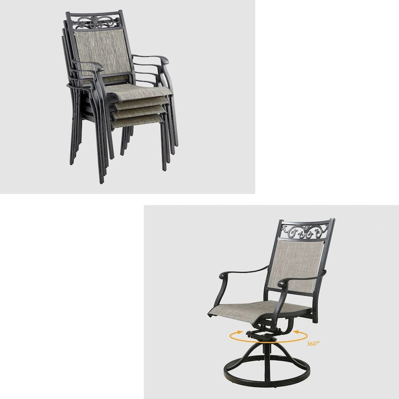 Ensemble de salle à manger extérieur avec 8 chaises et 1 table de salle à manger