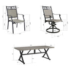 Ensemble de salle à manger extérieur avec 8 chaises et 1 table de salle à manger