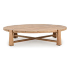 Table basse ronde d'extérieur Aston 65 Classic Home, finition naturelle