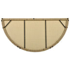 Ensemble de lit de repos en rotin tressé pour terrasse avec auvent rétractable et oreillers