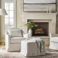 Box Pleat Swivel Glider Upholstered Accent Chair - Threshold designed with Studio McGee