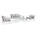 Ensemble de conversation de jardin 4 pièces Island Retreat Newport - Gris