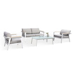 Ensemble de conversation de jardin 4 pièces Island Retreat Newport - Gris