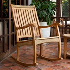 Cambridge Casual Marrakesh – Ensemble de 3 fauteuils à bascule d'extérieur en teck
