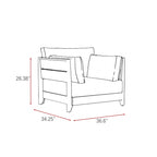 Ensemble de sièges multi-chaises Galway 6 pièces