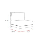 Ensemble de sièges multi-chaises Galway 6 pièces