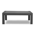 Ensemble de conversation 5 pièces en aluminium, canapé modulable moderne en métal gris avec coussins gris foncé - 73x26x32