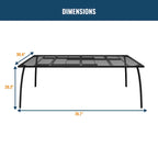 Ensemble de salle à manger 9 pièces avec table et chaises en maille pour patio