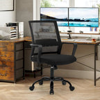 Chaise de bureau pivotante ergonomique Addison moderne réglable en hauteur avec soutien lombaire