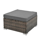Ensemble de 4 meubles en osier, mobilier de patio, meubles saisonniers en osier de polyéthylène