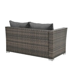 Ensemble de 4 meubles en osier, mobilier de patio, meubles saisonniers en osier de polyéthylène