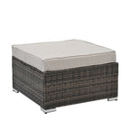 Ensemble de 4 meubles en osier, mobilier de patio, meubles saisonniers en osier de polyéthylène