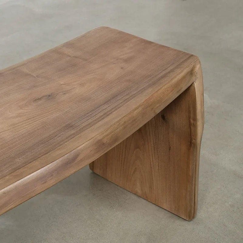 Banc en Noyer Naturel à Bord Brut de 70 Pouces de Long (Profondeur d'environ 13,7 à 16 Pouces) - S/O