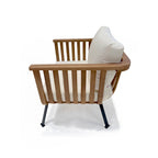 Ensemble de bols creux LuXeo Java Teck - 4 personnes