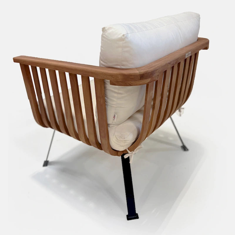 Ensemble de bols creux LuXeo Java Teck - 4 personnes