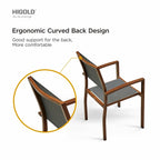 HIGOLD Carlo Ensemble de salle à manger d'extérieur 9 pièces avec trou pour parasol - 8 places