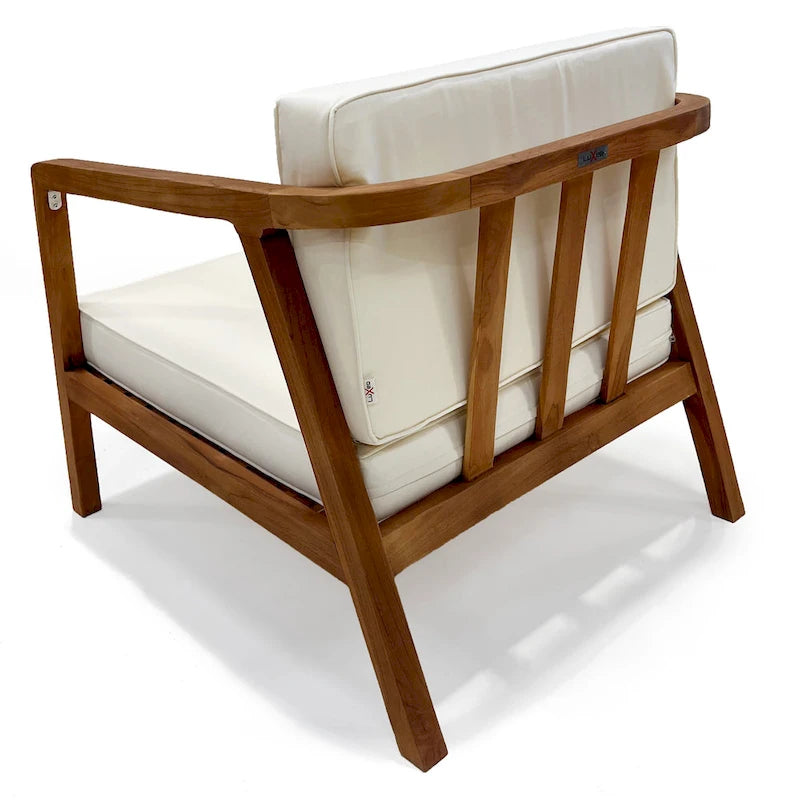 Ensemble de jardin en teck Sumatra LuXeo - 4 personnes
