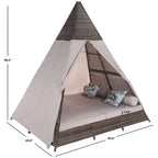 SAFAVIEH Lit de repos d'extérieur Bongo - 91Lx65Px98H