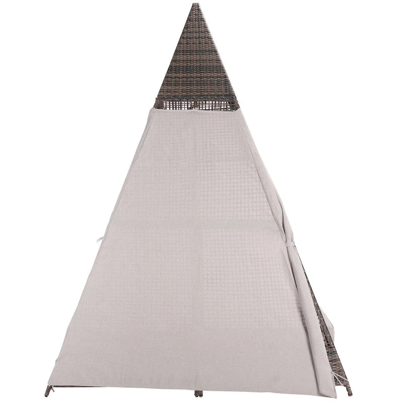 SAFAVIEH Lit de repos d'extérieur Bongo - 91Lx65Px98H