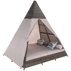SAFAVIEH Lit de repos d'extérieur Bongo - 91Lx65Px98H