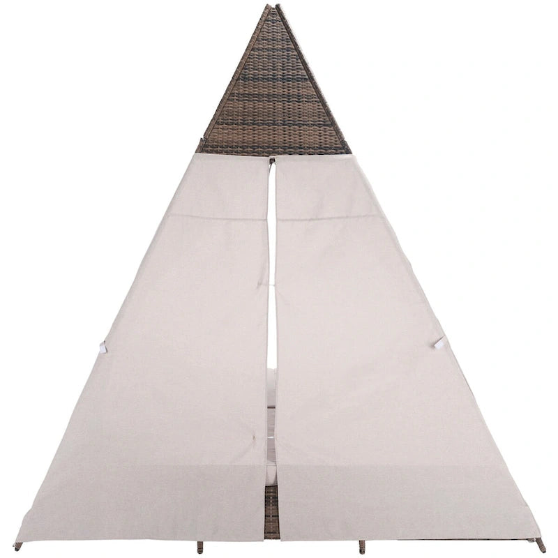 SAFAVIEH Lit de repos d'extérieur Bongo - 91Lx65Px98H