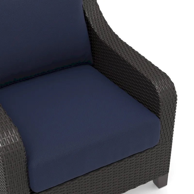 Ensemble de 4 fauteuils et poufs d'extérieur Skye New Classic Furniture