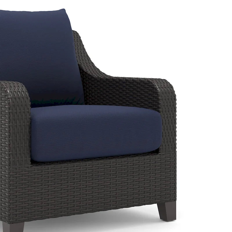 Ensemble de 4 fauteuils et poufs d'extérieur Skye New Classic Furniture