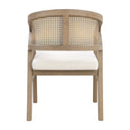 Christopher Knight Home - Chaise de salle à manger capitonnée en cannage (Lot de 2)
