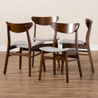 Lot de 4 chaises de salle à manger modernes de style transitionnel Parlin Mid-Century