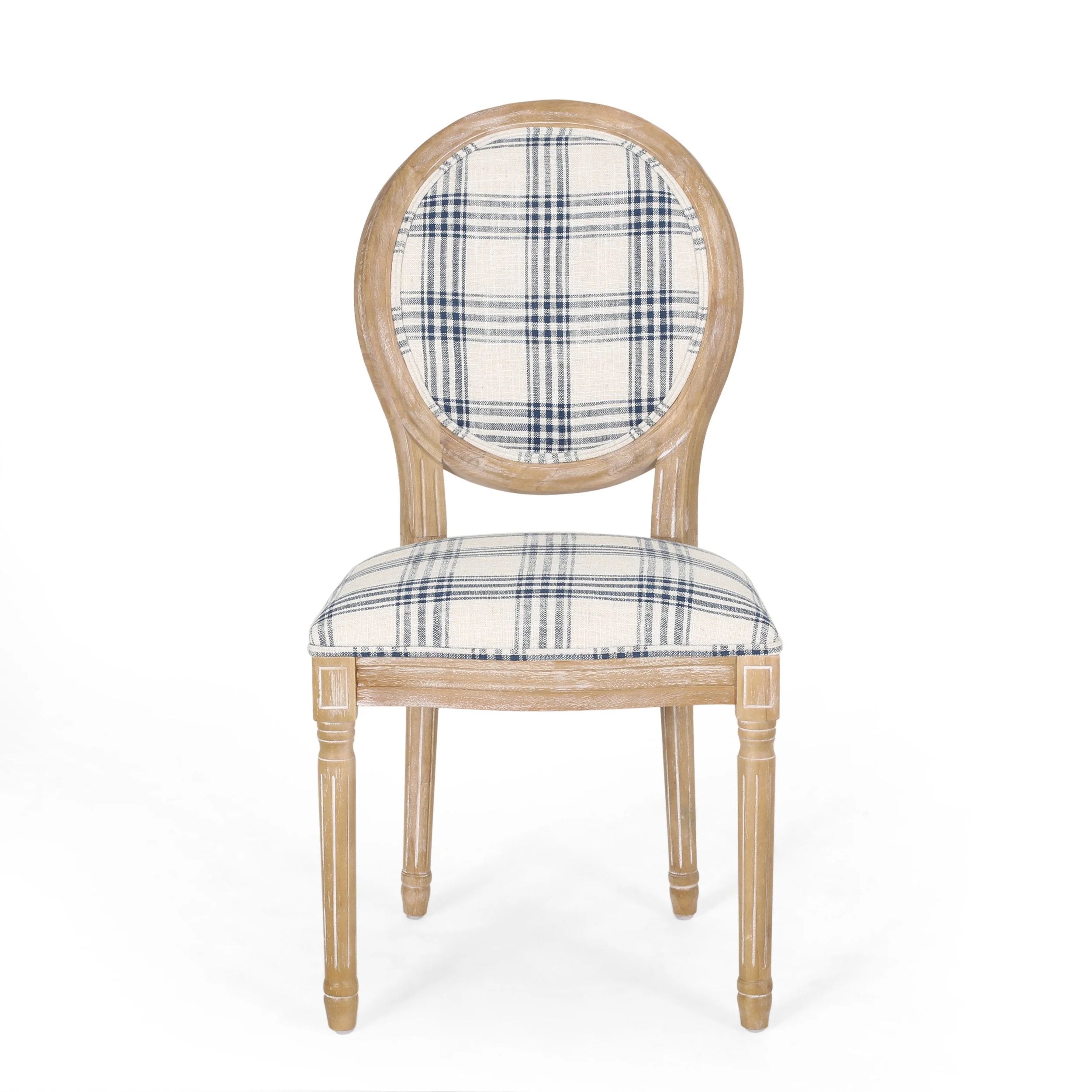 Chaises de salle à manger en tissu de style campagnard français - NH419413