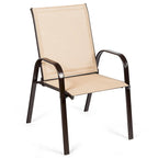 Costway Lot de 4 chaises de jardin et de terrasse avec accoudoirs – Voir détails