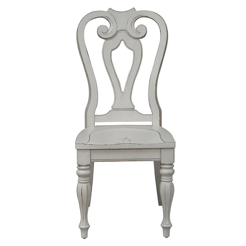 Chaise d'appoint à dossier droit Splat de Magnolia Manor (lot de 2)