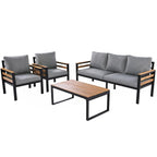 Ensemble de canapé de jardin 4 pièces