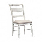 Chaises d'appoint à dossier à lattes Whitney en lin antique (Lot de 2)
