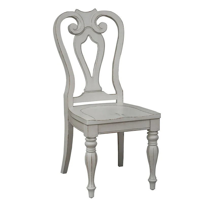 Chaise d'appoint à dossier droit Splat de Magnolia Manor (lot de 2)