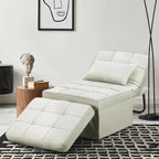 Canapé convertible Lit d'appoint Fauteuil-lit Canapé pliant Pouf Fauteuils inclinables pour le salon