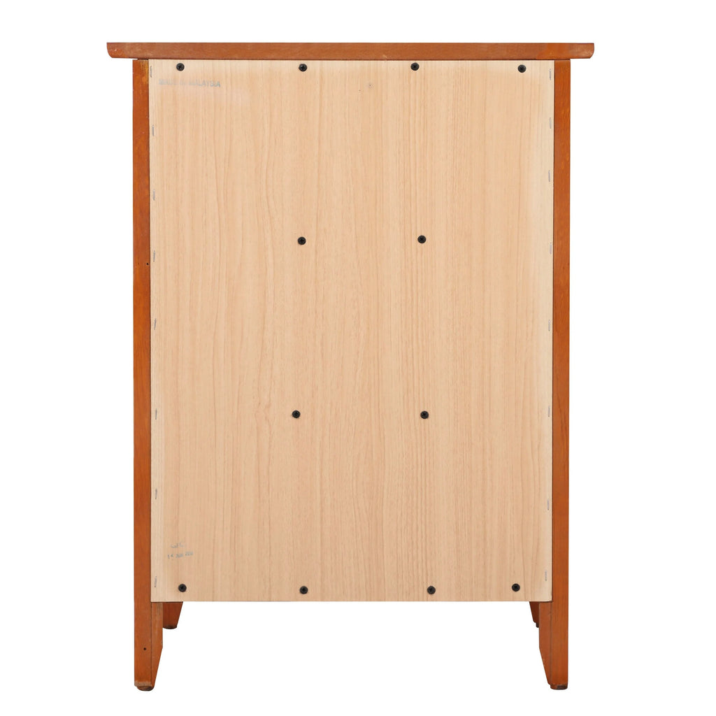 Table de chevet Daniel de style transitionnel en bois, à 3 tiroirs