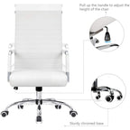 Chaise de bureau Homall nervurée Chaise de bureau d'ordinateur
